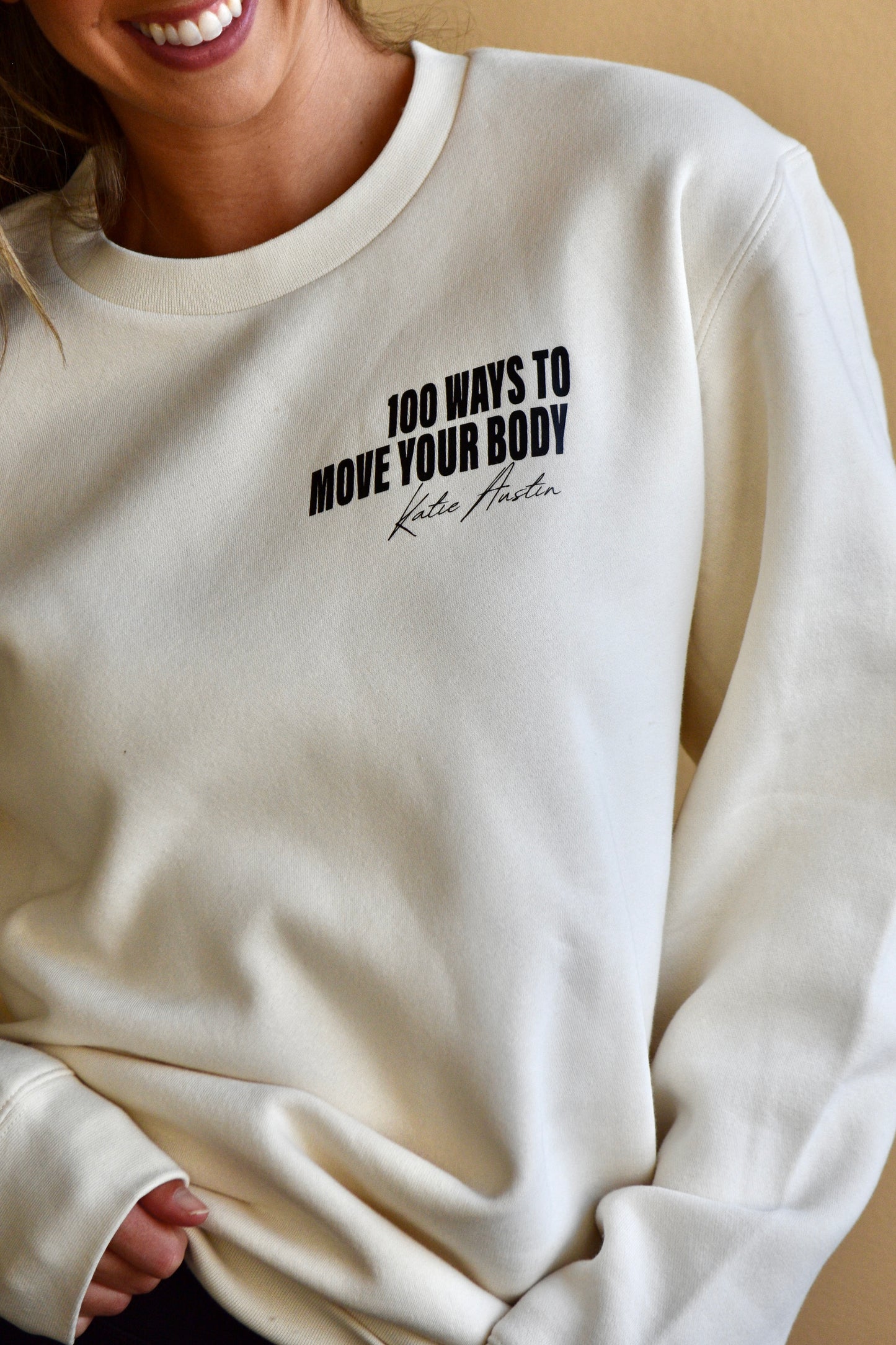 100 Ways to Move Your Body Crewneck - Off White