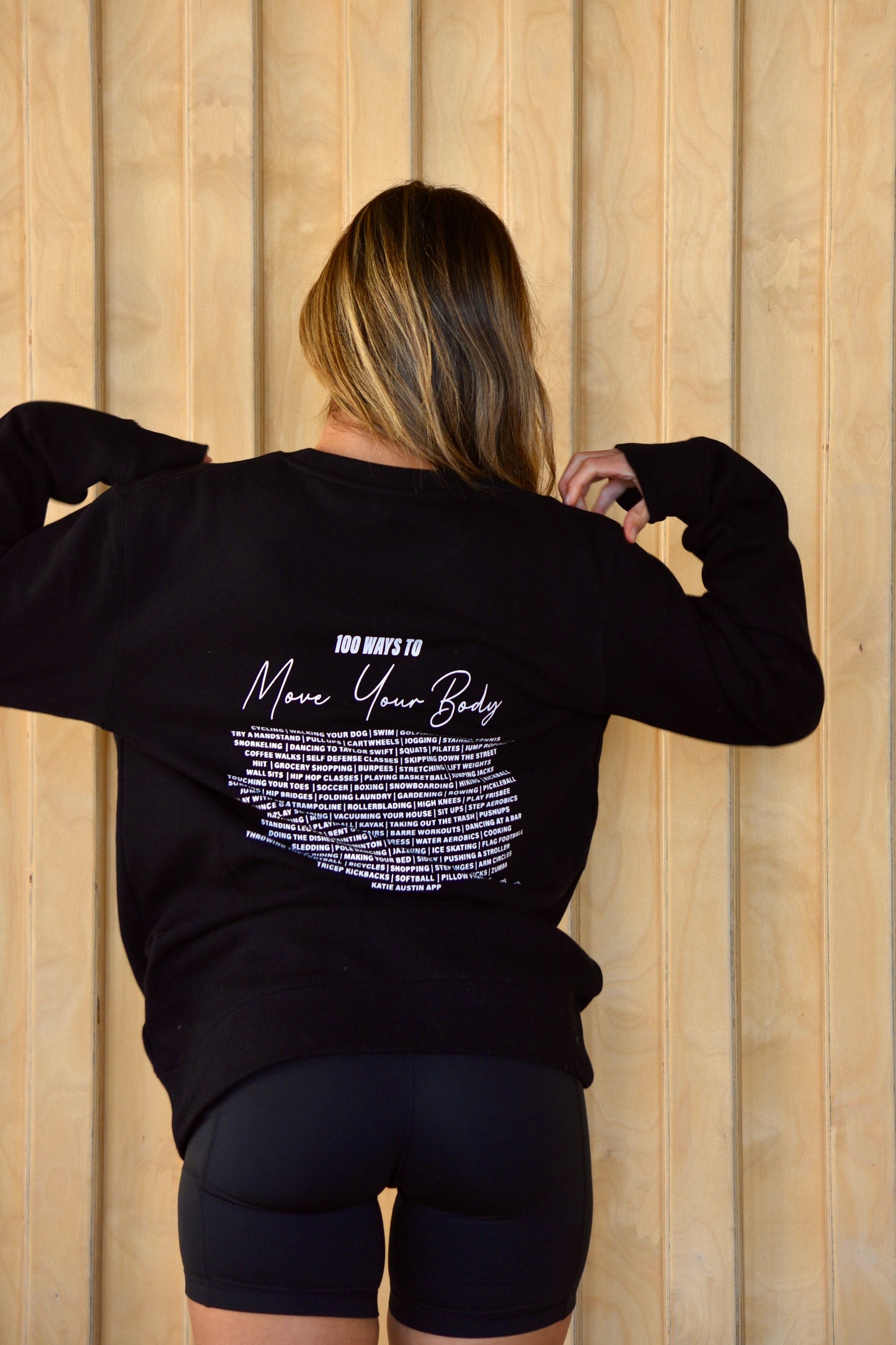 100 Ways to Move Your Body Crewneck - Black