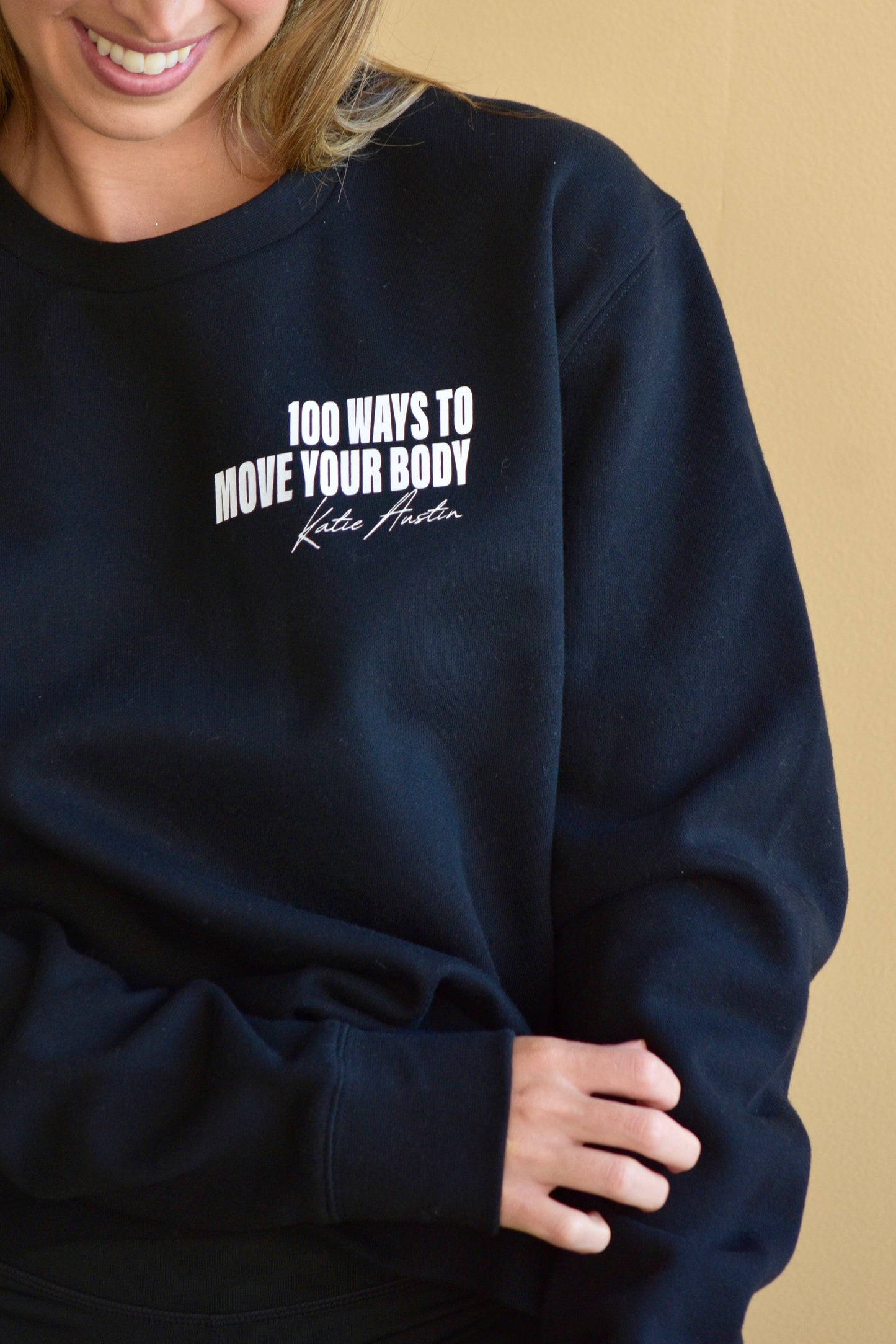 100 Ways to Move Your Body Crewneck - Black