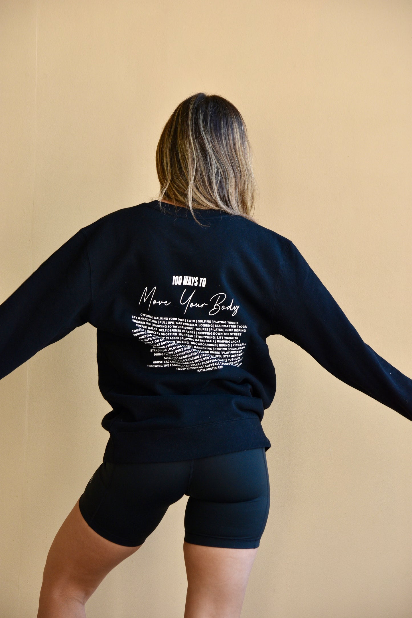 100 Ways to Move Your Body Crewneck - Black