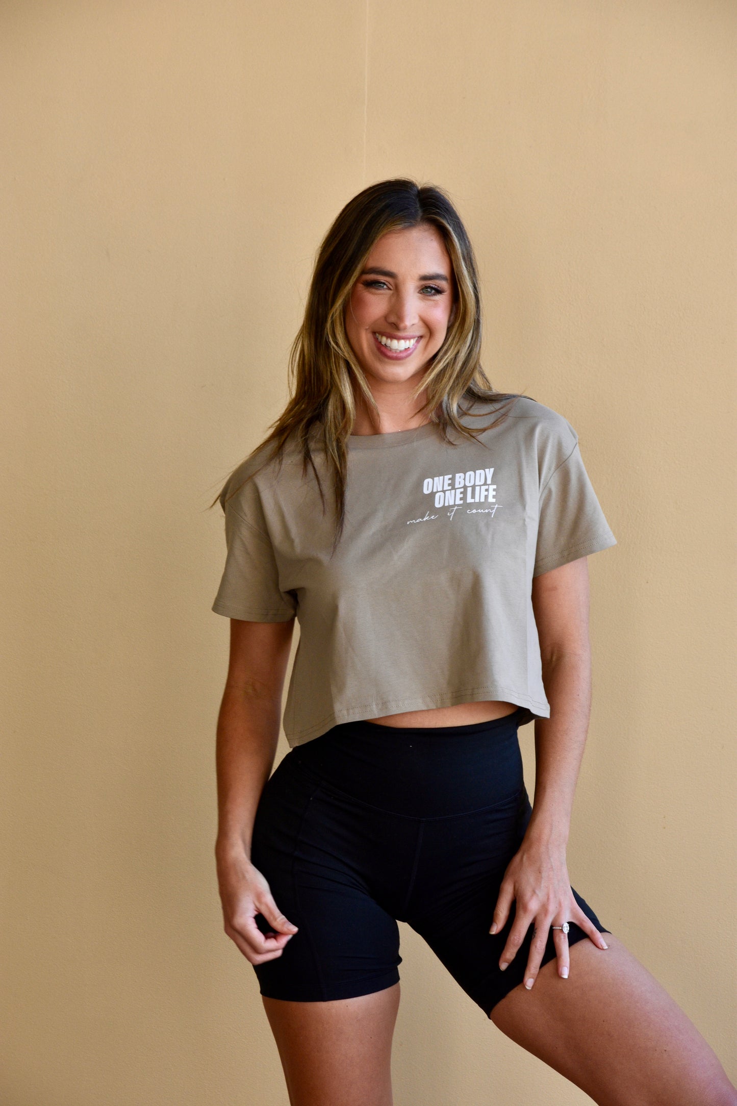 One Body, One Life Cropped Tee